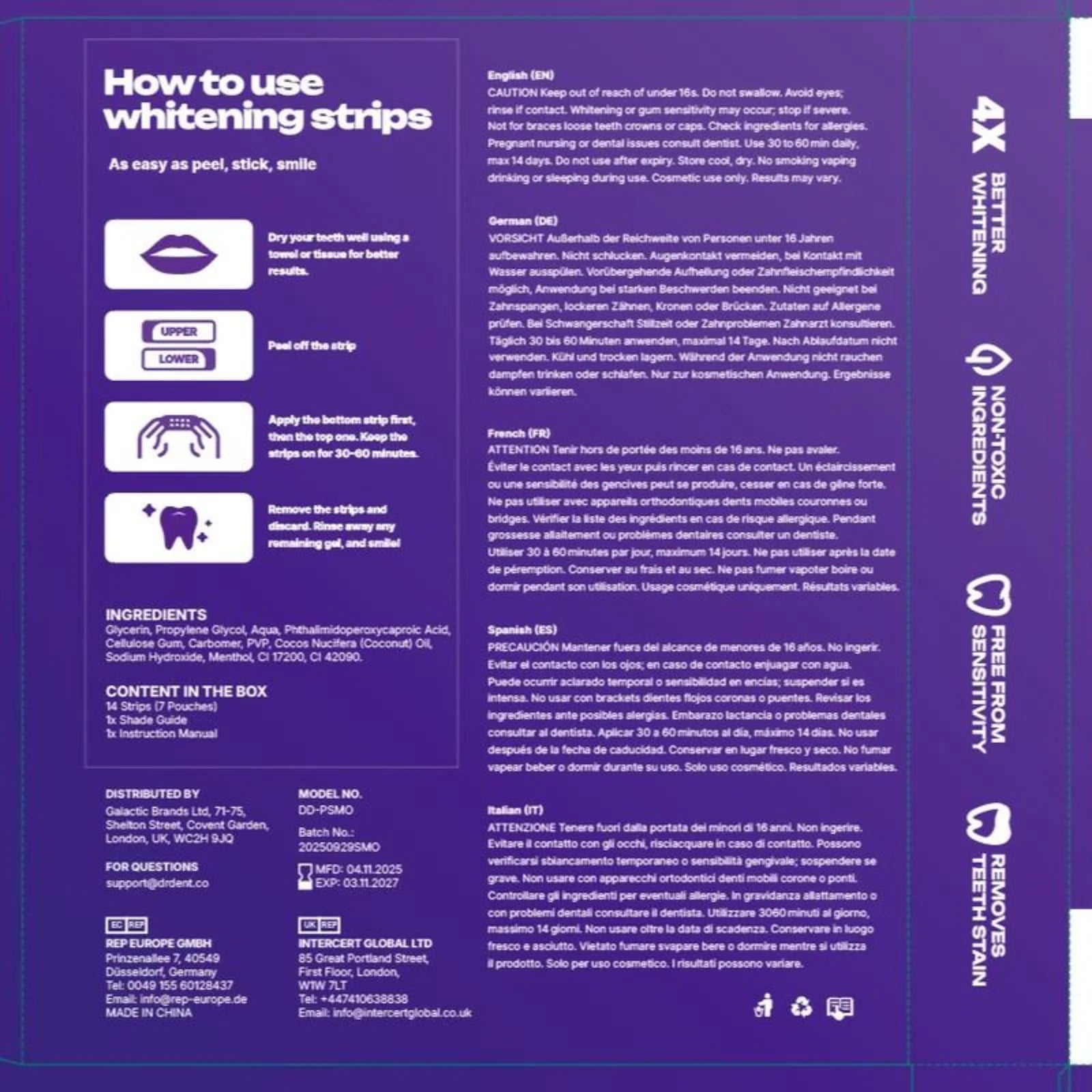 Bryte™ Purple Whitening Strips